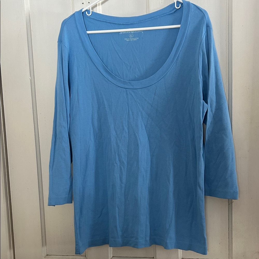 Eddie Bauer Light Blue Long Sleeve Top